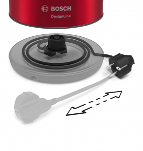 Bosch TWK3P424 DesignLine vízforraló metálpiros