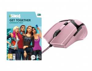 The Sims 4: Get Together (PC) + Trust GXT 101P Gav USB egér rózsaszín