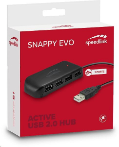 Speedlink Snappy Evo 7 portos USB 2.0 Hub fekete (SL-140005-BK)