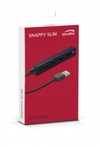 Speedlink Snappy Slim 4 portos USB 2.0 Hub fekete (SL-140000-BK)