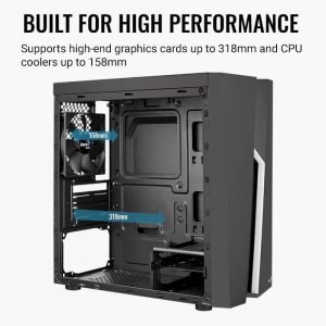 Aerocool Bolt Mini Tempered Glass táp nélküli ablakos Micro ATX ház fekete (ACCS-PV20013.11)