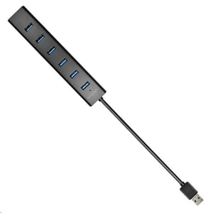 Axagon HUE-SA7BP 7 portos USB 3.0 hub gyorstöltéssel fekete