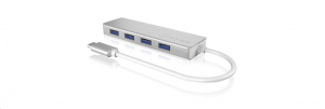 RaidSonic ICY BOX 4 portos USB Hub ezüst (IB-HUB1425-C3)