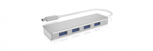 RaidSonic ICY BOX 4 portos USB Hub ezüst (IB-HUB1425-C3)