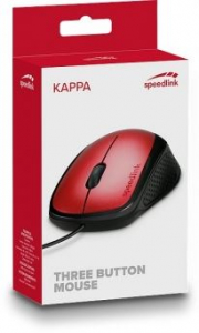 Speedlink KAPPA optikai egér piros-fekete (SL-610011-RD)