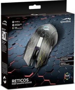 Speedlink RETICOS RGB Gaming egér fekete (SL-680011-BK)