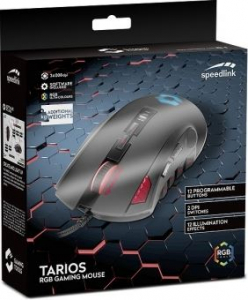 Speedlink TARIOS RGB Gaming egér fekete (SL-680012-BK)