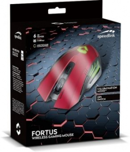 Speedlink FORTUS Gaming vezeték nélküli optikai egér (SL-680100-BK-01)