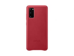 Samsung Galaxy S20 bőrtok piros (EF-VG980LREGEU)