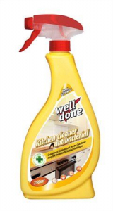 Well Done konyhai fertőtlenítő hatású tisztítószer, szórófejes 750ml (31150311)
