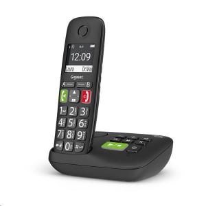 Gigaset ECO DECT Telefon E290A fekete, üzenetrögzítő (S30852-H2921-S201)