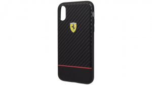 Ferrari On-Track Racing iPhone X/XS tok fekete  (FESBOHCPXBK)