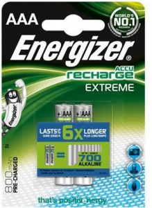 Energizer Extreme 800 mAh AAA akkumulátor (2db/csomag)  (7638900350005)