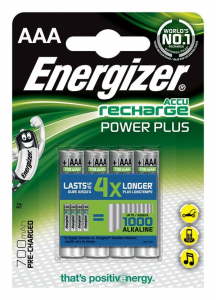 Energizer Power Plus 700 mAh AAA akkumulátor (4db/csomag)  (7638900394832)