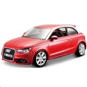 Bburago Audi A1 fém autómodell 1/24 piros  (15622127/piros)