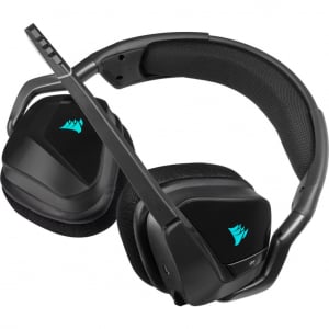 Corsair Gaming Void Elite RGB 7.1 Carbon wireless headset fekete (PC, PS4) (CA-9011201-EU)