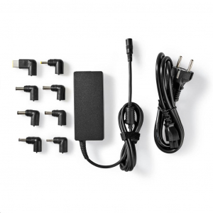 Nedis NBAU6501FBK univerzális notebook adapter 65 W 5 V – 20 V / 4 A