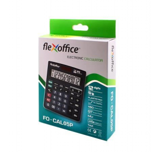 Flexoffice FO-CAL05P asztali számológép szürke