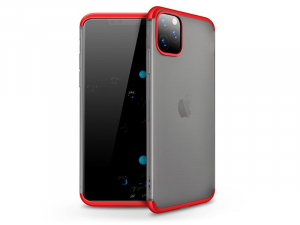 GKK Matte 360 Full Protection 3in1 Apple iPhone 11 Pro hátlaptok piros-matt áttetsző (GK0584)