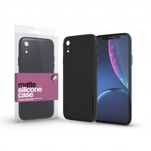 Xprotector Matte Apple iPhone XR szilikon hátlaptok fekete (115385)