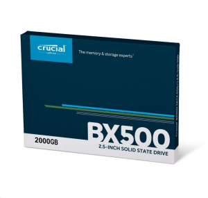 2TB Crucial SSD 2.5" SATA III BX500 meghajtó (CT2000BX500SSD1)
