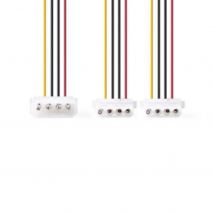 Nedis Y molex tápkábel elosztó 15cm (CCGP74020VA015)