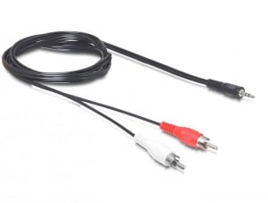 Delock DL84277 sztereo jack 3.5 mm apa -> 2 x RCA apa 10 m