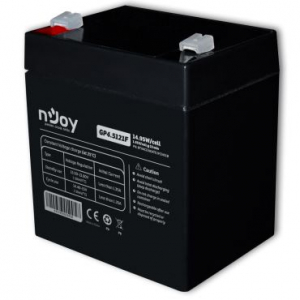NJOY GP4.5121F (12V/4.5Ah, T1/F1, z&aacute;rt, gondoz&aacute;s mentes, AGM) akkumul&aacute;tor
