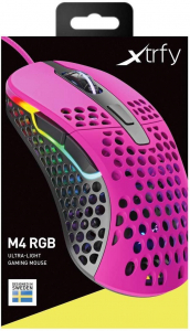 Xtrfy M4 RGB Pink optikai gaming egér pink (XG-M4-RGB-PINK / 1160)