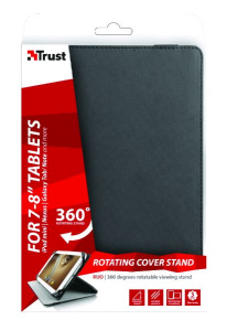 Trust Ruo Rotating Cover tablet tok 7-8" fekete (19549)