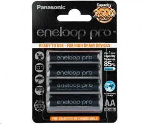 Panasonic Eneloop Pro 1.2V AA 2500mAh akku (4db)  (BK-3HCDE/4BE)