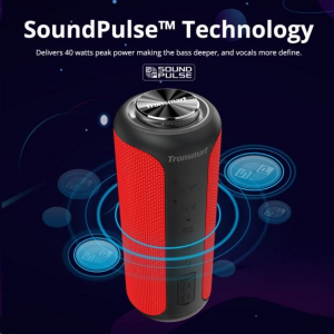 Tronsmart Element T6 Plus Upgraded Edition SoundPulse Bluetooth hangszóró piros (367786)