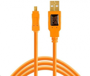 Tether Tools TetherPro USB 2.0 A -> Mini-B 8 pin 4.6m narancs