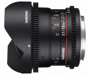 SAMYANG 12mm T3.1 VDSLR ED AS NCS Fish-eye (Sony E) (F1312106101)