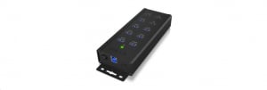 RaidSonic 7x Port USB 3.0 + 3x töltőport Hub fekete (IB-HUB1703-QC3)