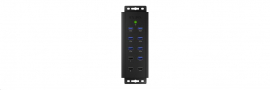 RaidSonic 7x Port USB 3.0 + 3x töltőport Hub fekete (IB-HUB1703-QC3)