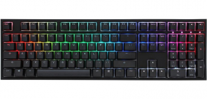 Ducky One 2 RGB Cherry MX Blue US billentyűzet fekete (DKON1808ST-CUSPDAZT1)
