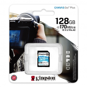 128GB SDXC Kingston Canvas Go! Plus UHS-I U3 V30  (SDG3/128GB)