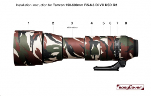 easyCover Lens Oak Tamron 150-600mm F/5-6.3 Di VC USD G2 z&ouml;ld terepsz&iacute;nű  (LOT150600G2GC)
