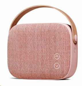 VIFA HELSINKI premium Bluetooth sztereó hangszóró valódi bőr hordszíjjal pasztell rózsa (MG-VIFA-83075)