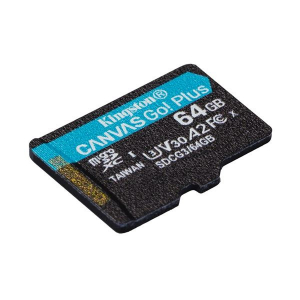 64GB microSDXC Kingston Canvas Go! Plus UHS-I U3 V30 A2  (SDCG3/64GBSP)