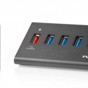 Nedis 5 portos USB HUB USB 3.0 (UHUBUP3510BK)