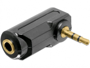 Delock adapter jack apa 3.5 mm > sztereo jack anya 3.5 mm (65364)