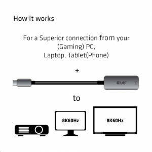 CLUB3D USB 3.1 Type C - DisplayPort 1.4 adapter (CAC-1567)