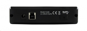 LC Power LC-35U3-Hydra 3.5" mobil rack SATA fekete USB3