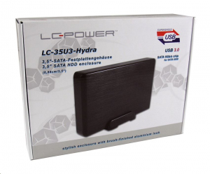 LC Power LC-35U3-Hydra 3.5" mobil rack SATA fekete USB3