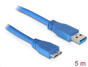 Delock USB 3.0 Type A male > USB 3.0 Type micro B male 5 m kábel (83502)