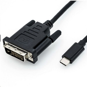 Roline USB C 3.1 - DVI M/M adapter 1m kábellel  (11.04.5830-10)