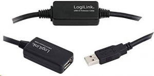 LogiLink UA0145 USB 2.0 hosszabbító kábel fekete 15m