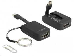 Delock USB Type-C adapter HDMI-hoz (DP Alt Mode) 4K 30 Hz - kulcstartón (63942)